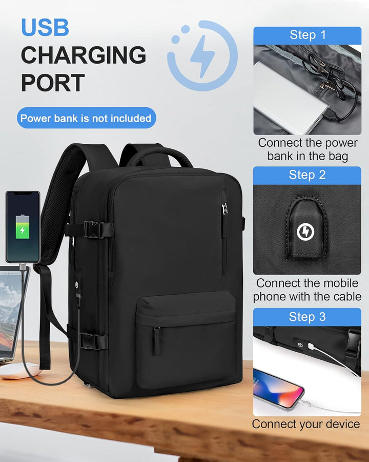 Versatile unisex laptop bag, multi-compartment, adjustable shoulder strap, ideal for commute & travel.