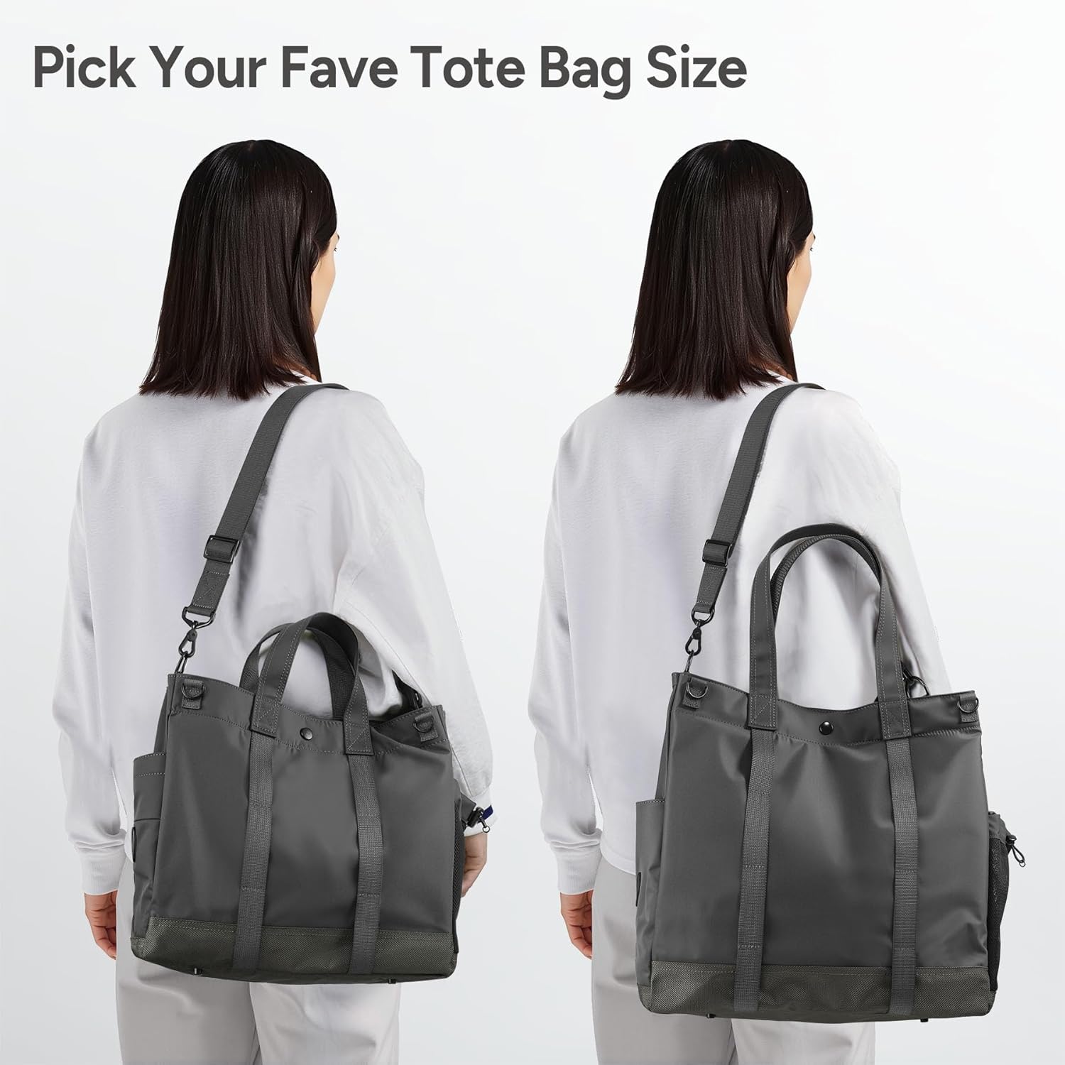 Durable fabric laptop work bag, unisex design, secure compartments & adjustable shoulder strap.
