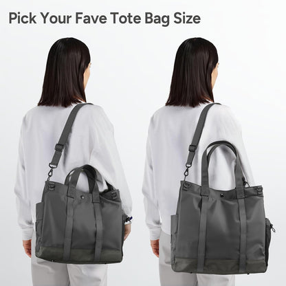 Durable fabric laptop work bag, unisex design, secure compartments & adjustable shoulder strap.