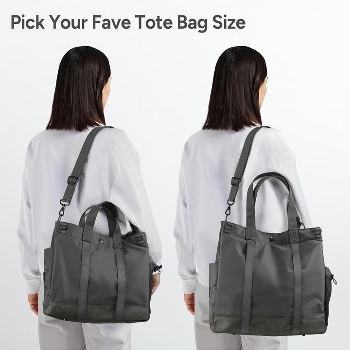 Durable fabric laptop work bag, unisex design, secure compartments & adjustable shoulder strap.