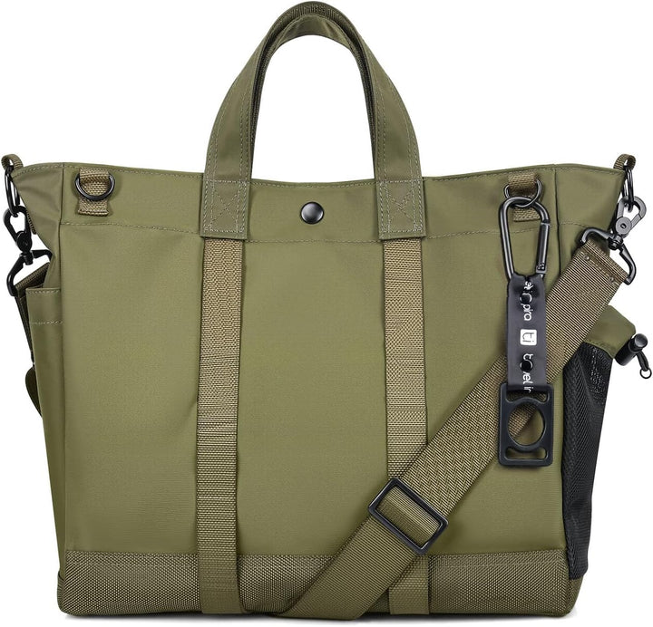 Versatile unisex laptop tote bag with an adjustable, comfortable shoulder strap for everyday use.