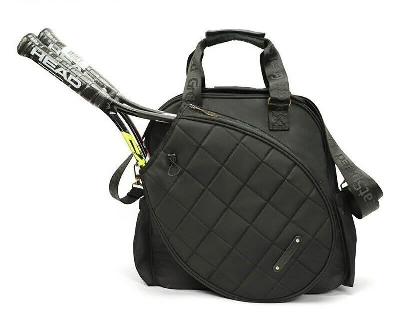 Durable multi-compartment unisex tennis & padel travel bag, designed for securely transporting rackets and sports gear.