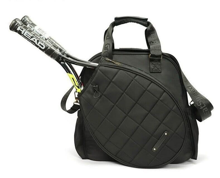 Durable multi-compartment unisex tennis & padel travel bag, designed for securely transporting rackets and sports gear.