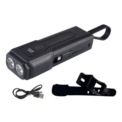 Robust LED lamp and power bank, designed for unisex use, offering ultimate versatility in lighting and charging.
