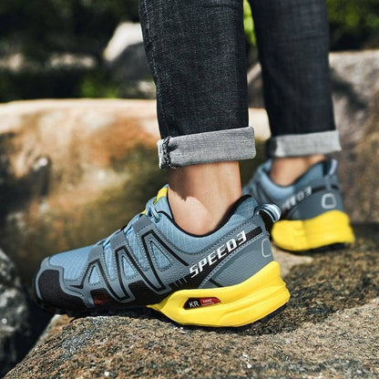 High-performance cycling shoes, breathable & light, also doubles as unisex hiking footwear.