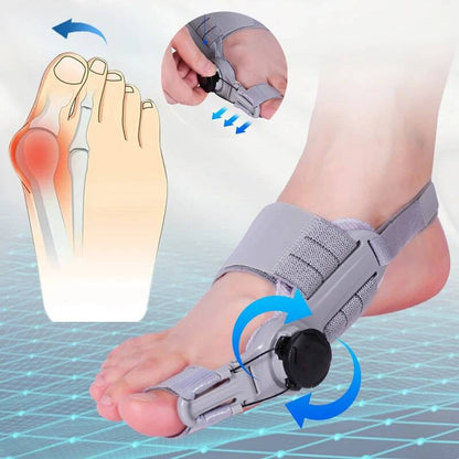 Adjustable bunion relief toe spacer for day & night use. Promotes foot health and corrects bunions comfortably.