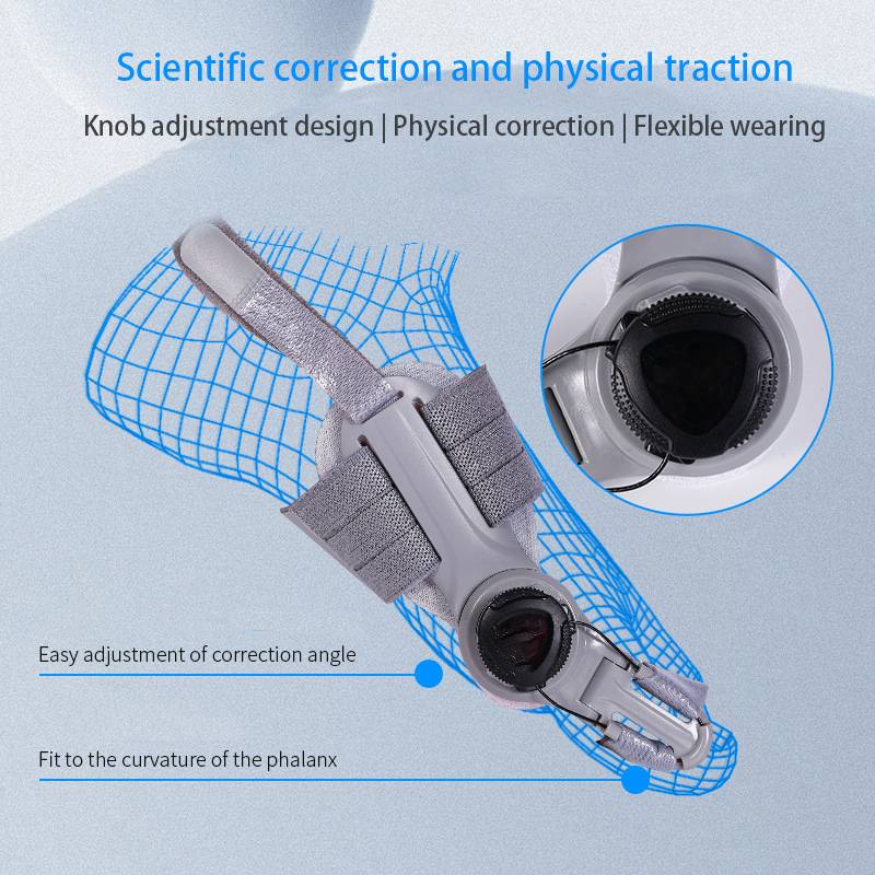 Soft silicone toe separator for bunion pain relief. Restores natural foot alignment & enhances mobility.