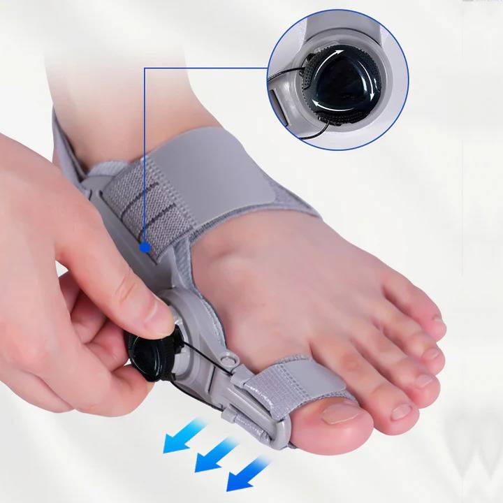 Foot care solution: Silicone bunion corrector toe spacer for pain relief, natural alignment & improved foot health.