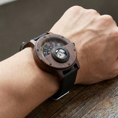 Unisex natural wood watch with quartz movement. Lightweight & stylish, perfect for daily wear.