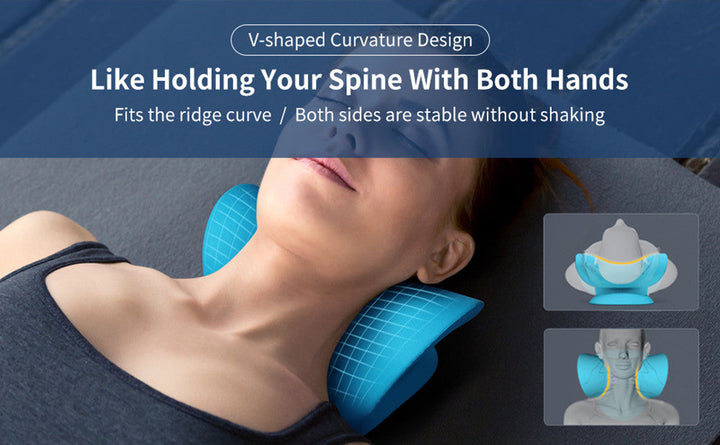 Unisex neck stretcher for improving posture and flexibility.