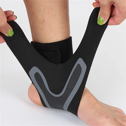 Unisex neoprene ankle compression brace for plantar fasciitis, achilles tendonitis & pain relief.