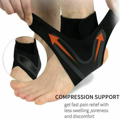 Plantar fasciitis ankle brace with strong compression for foot support & pain relief.