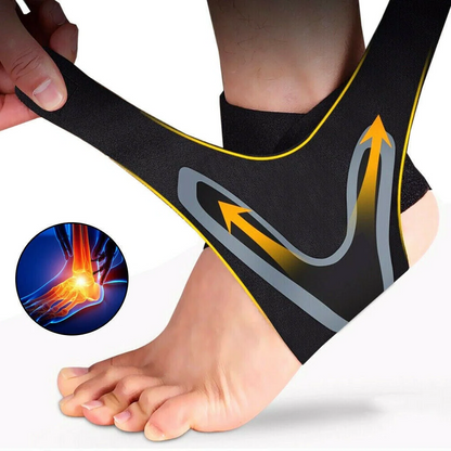 Targeted compression ankle sleeve for plantar fasciitis & Achilles pain relief, active support.