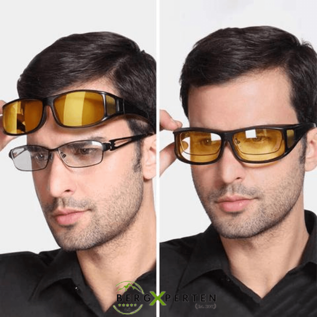 Safe driving anti-glare eyewear for men & women, enhancing vision during night, fog, and rain driving conditions.