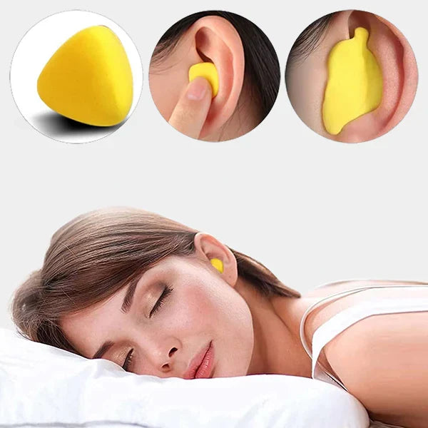 Unisex noise-cancelling earplugs for sound & water protection. Ideal for sleep, swimming, travel, study.