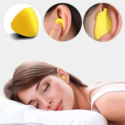 Unisex noise-cancelling earplugs for sound & water protection. Ideal for sleep, swimming, travel, study.
