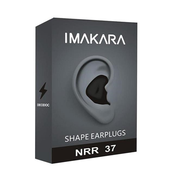 Unisex noise-cancelling earplugs. Comfortable & reusable for sound and water protection during sleep, study, travel.