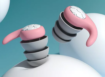 Versatile noise cancelling silicone earplugs for sleep, study, and focus. Reusable, soft & ultra-comfortable.