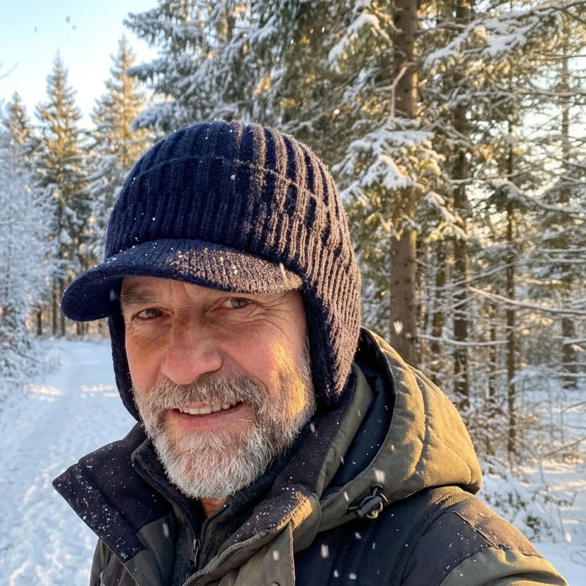 Stylish unisex Nordic winter hat. Cozy lining & snug fit beanie for winter fashion & cold-weather comfort.