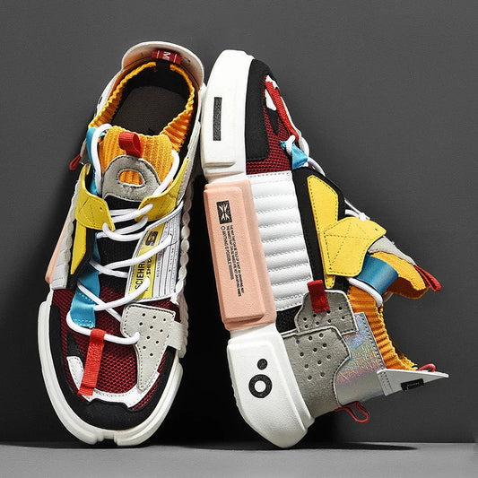 Unisex NOVA Bold Asymmetrical athletic sneakers with modern design, perfect for everyday comfort and style.
