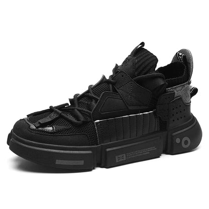 Stylish unisex NOVA athletic sneakers. Bold asymmetrical design with a sleek, modern look for casual outfits.