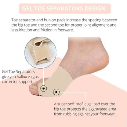 Comfortable unisex bunion corrector for orthopedic support, foot care, and targeted pain relief.