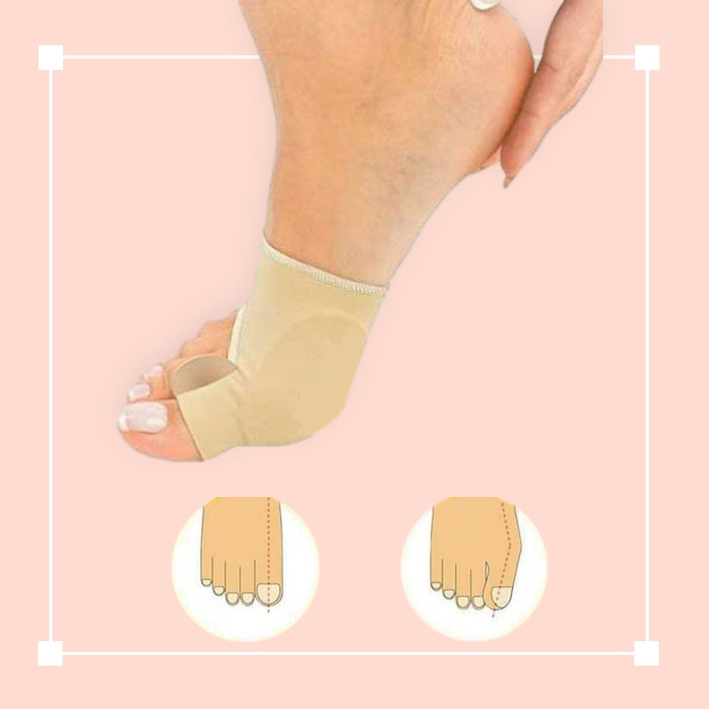 Simple silicone toe separator and bunion corrector for effective pain relief and orthopedic foot support.