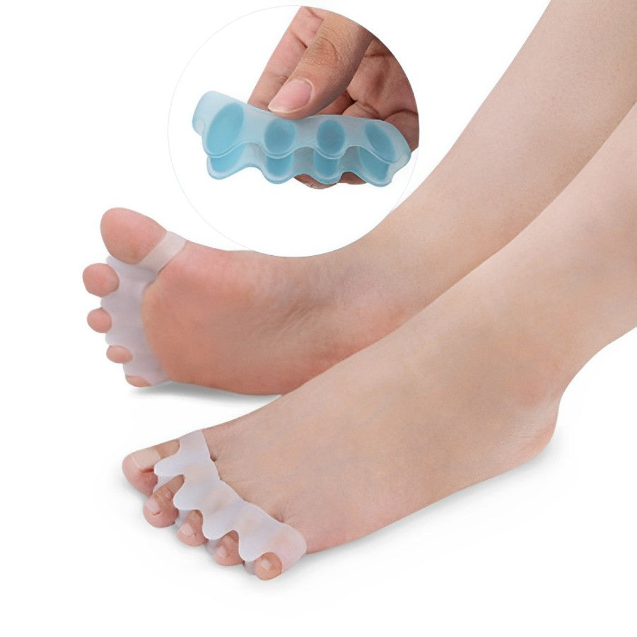 Adjustable hammer toe brace & separator for non-surgical bunion relief, improving foot alignment.