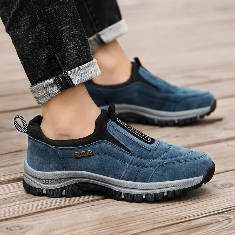 Durable unisex orthopedic walking shoes for active lifestyles, offering foot support & comfort outdoors.