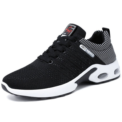 Red unisex orthopedic sneakers, offering foot pain relief & breathable comfort.