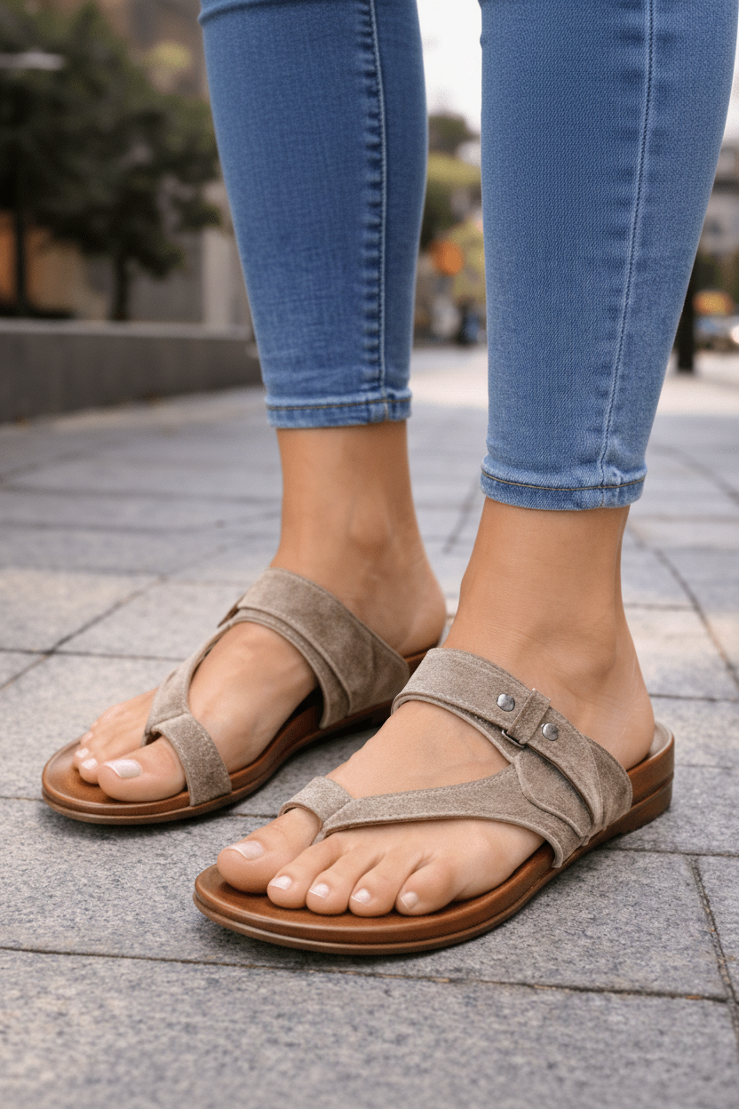 Unisex orthotic hiking sandals with arch support for comfortable outdoor walks & trail adventures.
