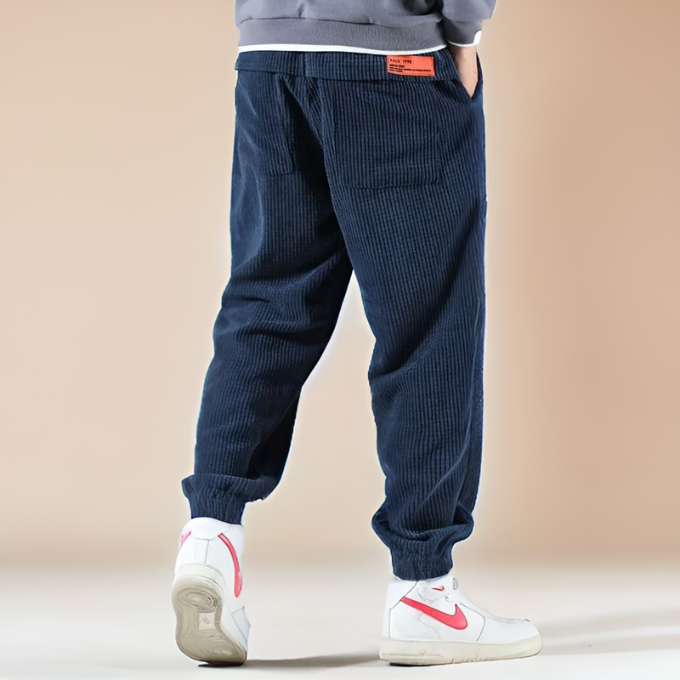 Soft corduroy unisex sweatpants with a relaxed fit, ideal for all-day comfort and casual everyday style.