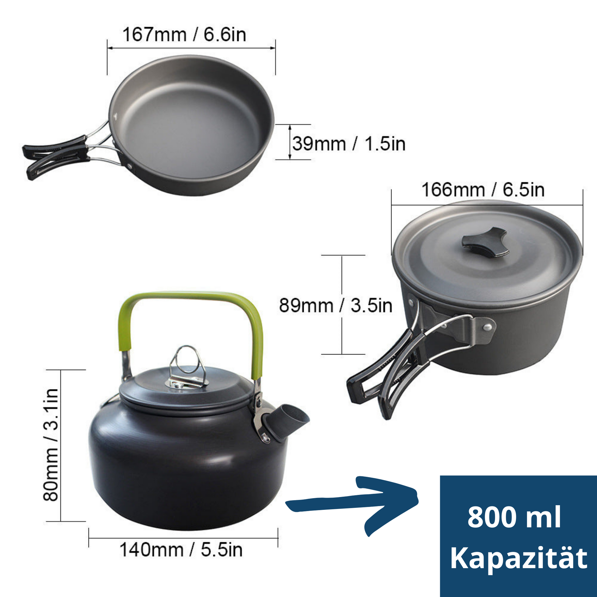 Portable outdoor cook set, essential kitchen gear for camping and travel