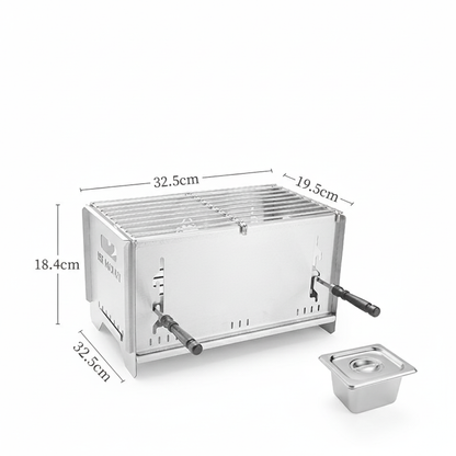 High-quality charcoal camp grill and stove, designed for durable outdoor cooking.