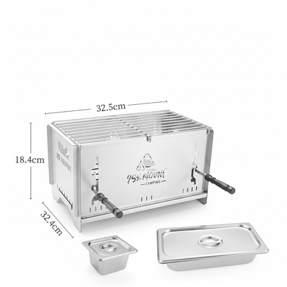 Experience outdoor cooking with our unisex charcoal camp grill and stove.