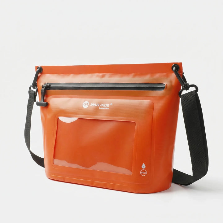 Rugged outdoor phone bag, a waterproof dry bag with a touchscreen window for all your adventures.