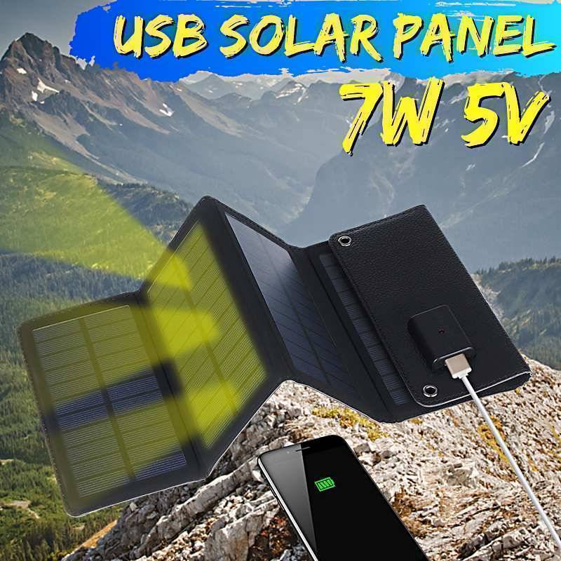 Unisex outdoor folding solar panel charger for camping, hiking, and portable power
