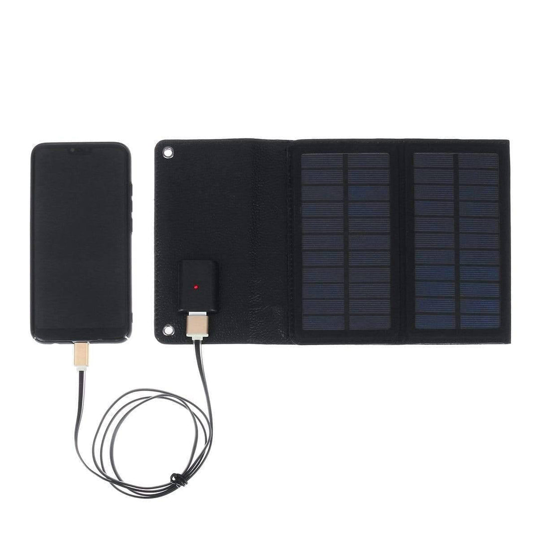 Folding solar panel power bank, perfect for off-grid adventures and camping
