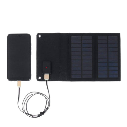 Folding solar panel power bank, perfect for off-grid adventures and camping