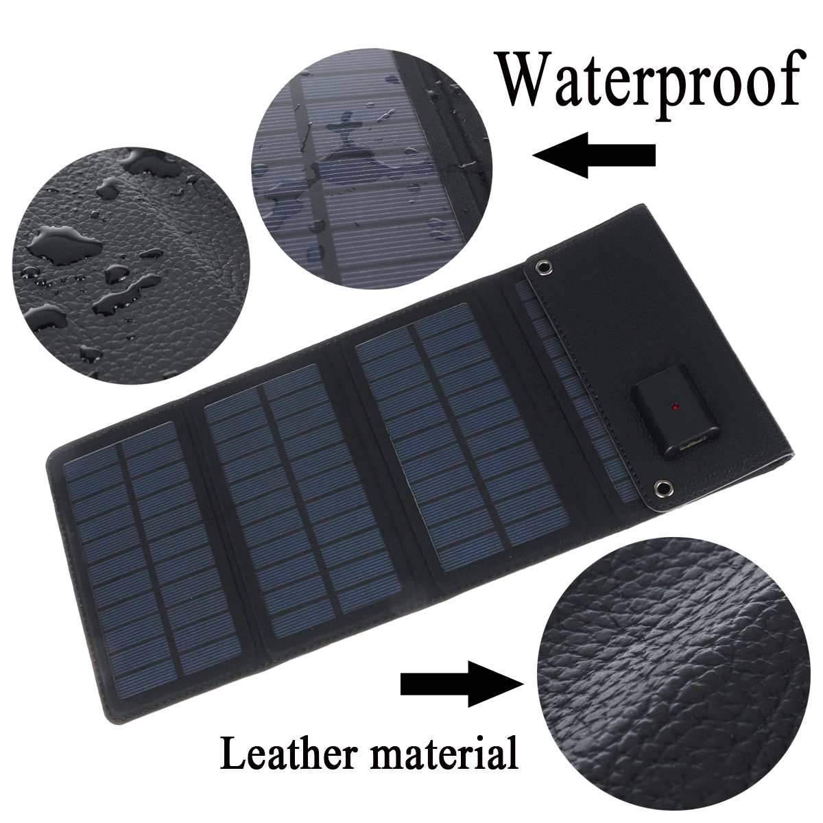 Compact outdoor solar charger, excellent for hiking, travel, and emergency power