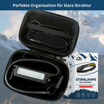 Lightweight headlamp case and outdoor gear organizer perfect for camping accessory storage