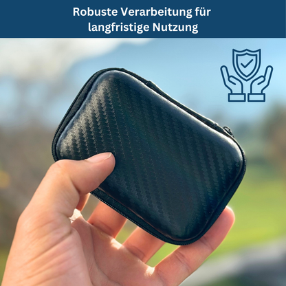 Durable unisex protective headlamp storage box, essential travel organizer for outdoor adventures