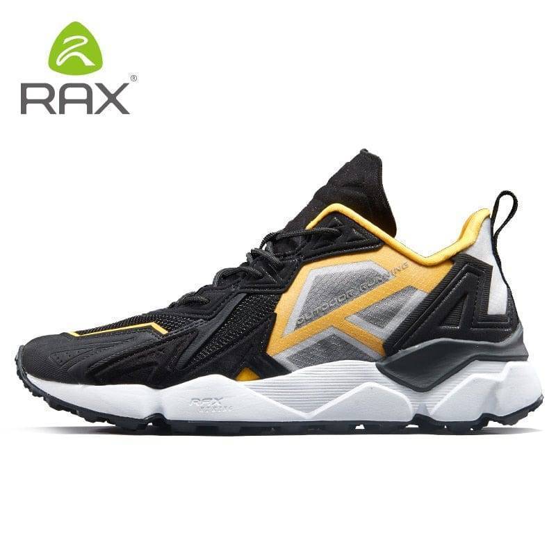 Close-up of unisex trekking shoe's breathable mesh upper and sturdy lacing system for comfort