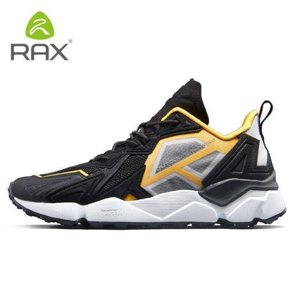 Sole of unisex hiking shoe, antiskid rubber tread pattern for superior traction on trails