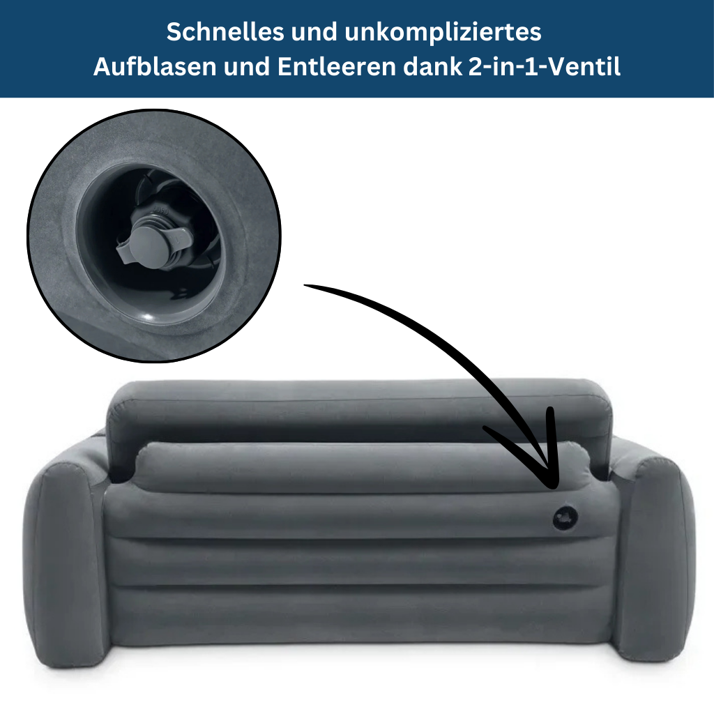 Unisex inflatable lounger, perfect for beach, park, or backyard relaxation