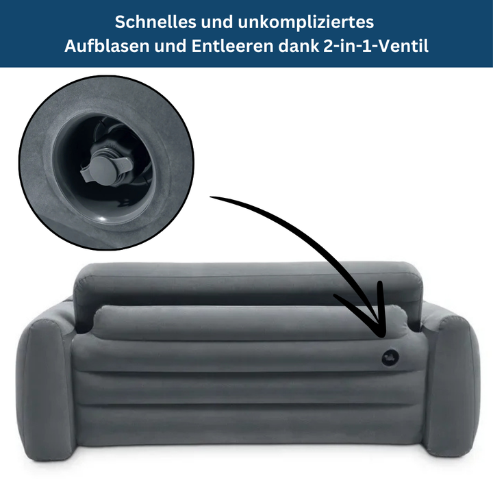 Unisex inflatable lounger, perfect for beach, park, or backyard relaxation