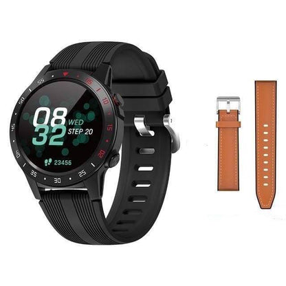 Close-up of a unisex smartwatch display showing GPS navigation, ideal for outdoor enthusiasts.