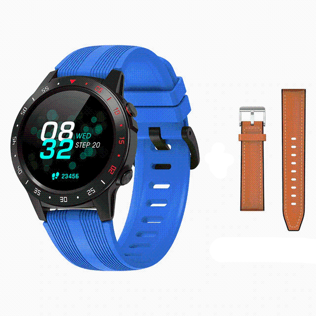 High-performance outdoor smartwatch, waterproof with blood pressure monitor and long battery life.
