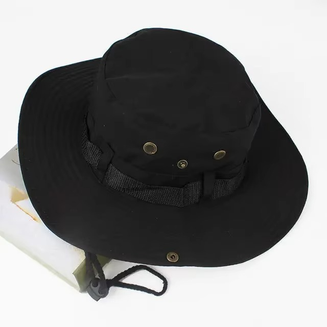 Unisex wide-brimmed sunhat, offering full protection for outdoor activities