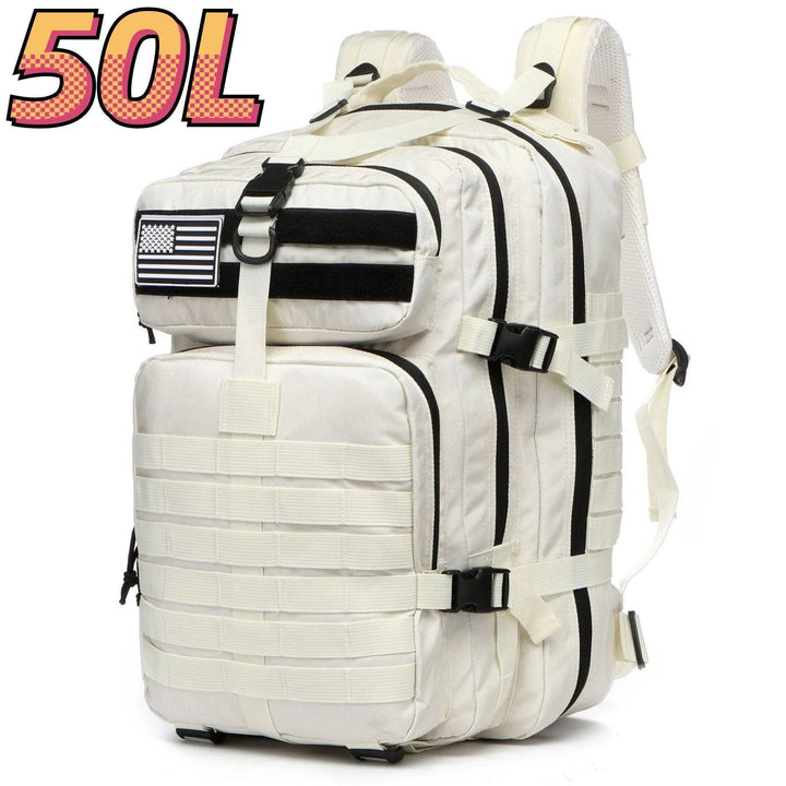 Tactical travel pack, army green, with MOLLE webbing for additional attachments